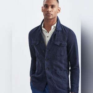 Gutteridge Linen Blazer size XXL Navy New With tags